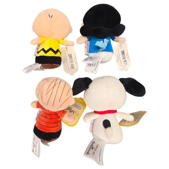 Hallmark Itty Bittys Plush Set of 4 Peanuts Gang Charlie Brown Linus Lucy Snoopy - Picture 3 of 16
